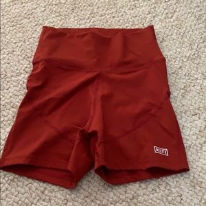Rust red xs kefi shorts